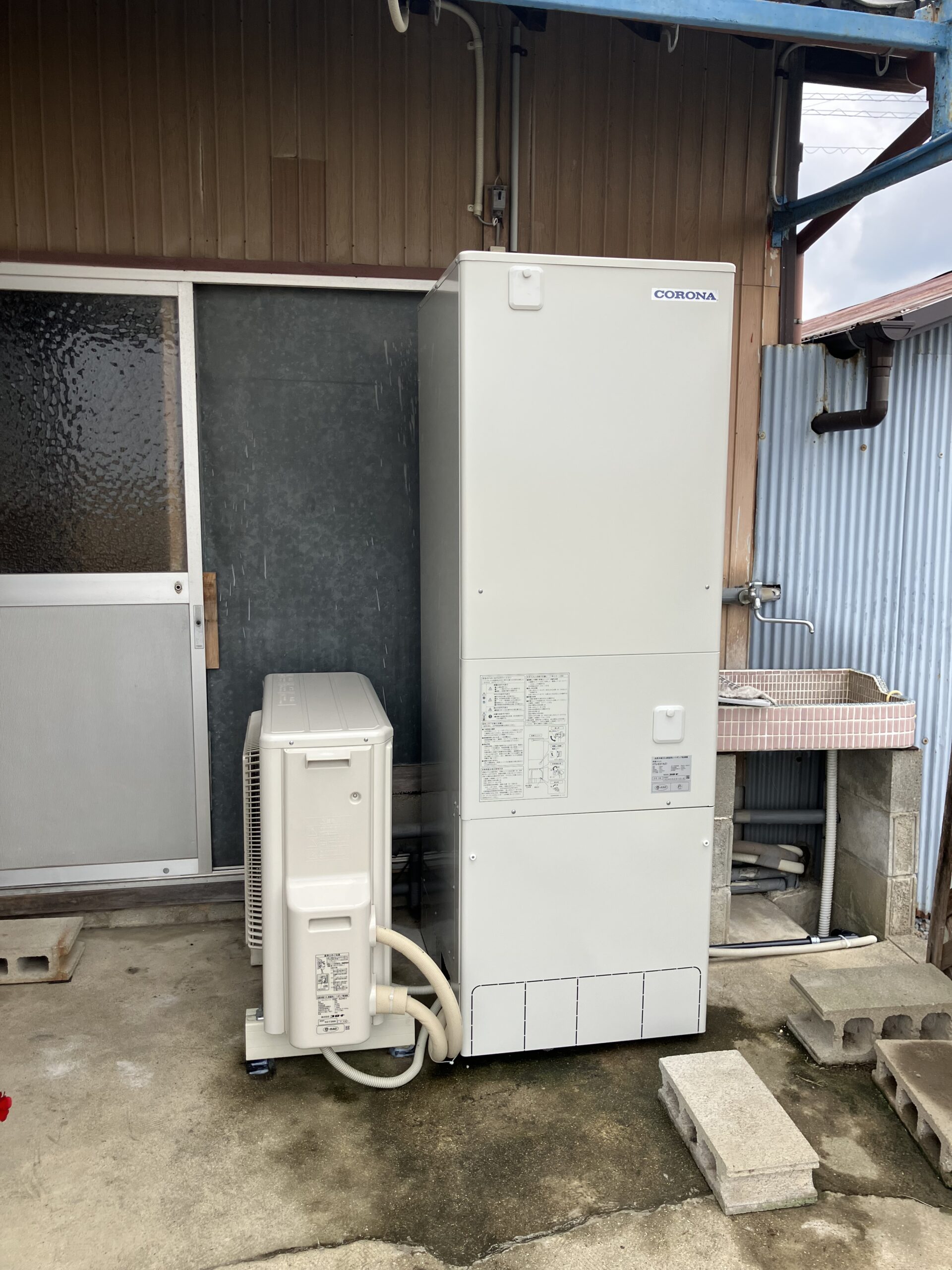 高圧力パワフル給湯のエコキュート取替工事❕