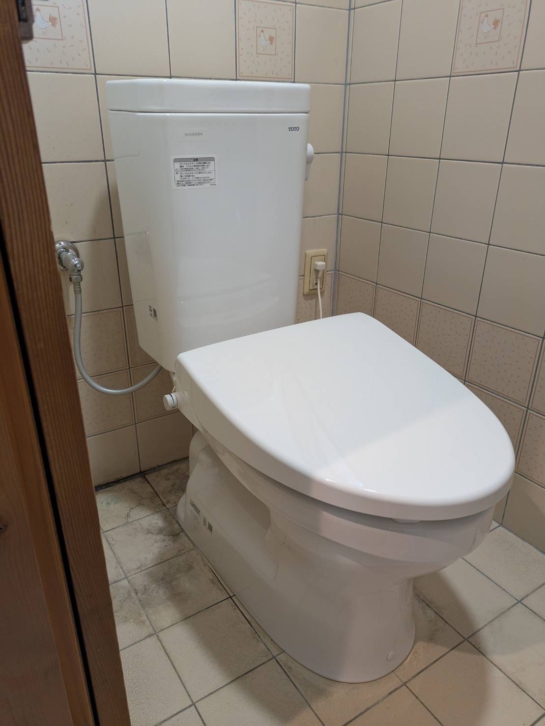 トイレの色が変わって雰囲気が変わりました🚽