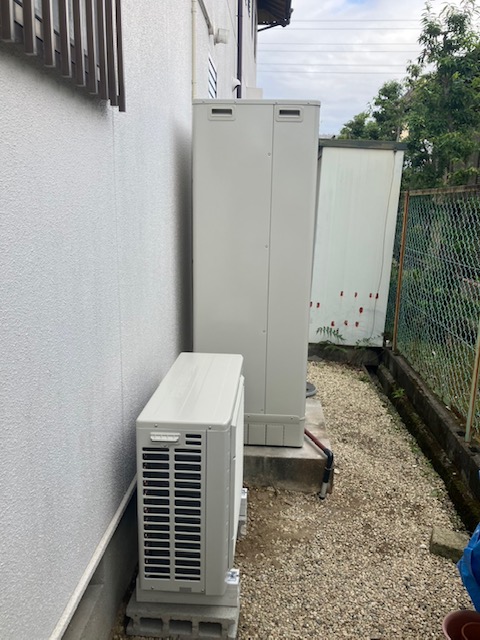 電気温水器からエコキュートへ！水栓もお取替え！