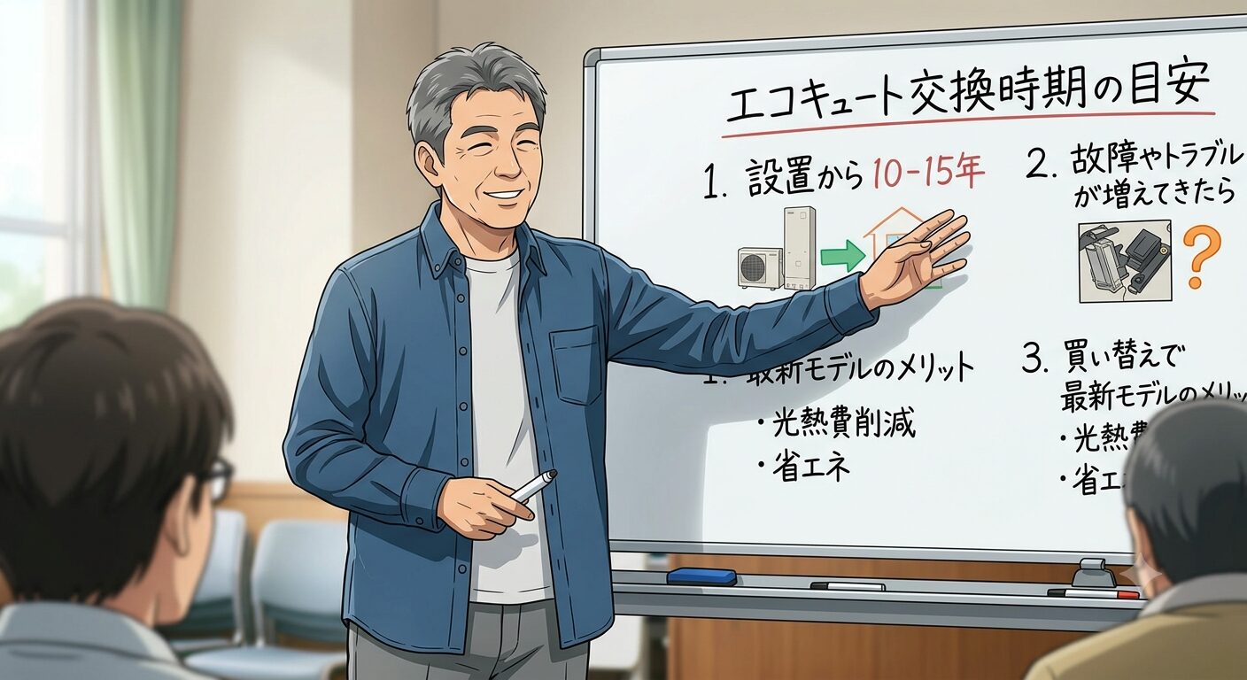 四日市市でエコキュート交換をご検討の方へ！【修理？交換？】エコキュートの築年数別判断基準を徹底解説